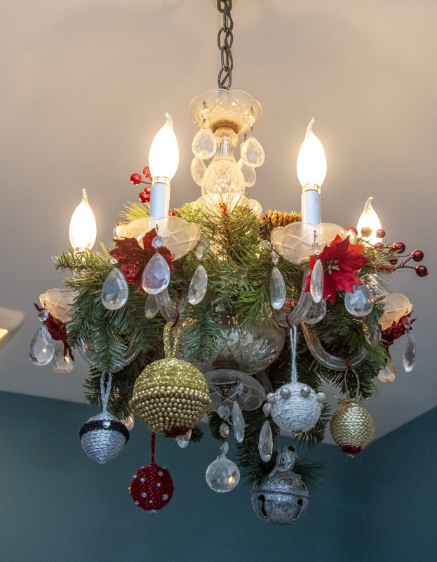 Lori and Kevin Morrow’s Union Street home boasts a a chandelier from France.